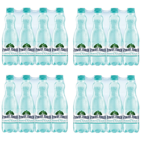 Woda źródlana Żywiec Zdrój 0,5l lekko gazowana - 48 butelek