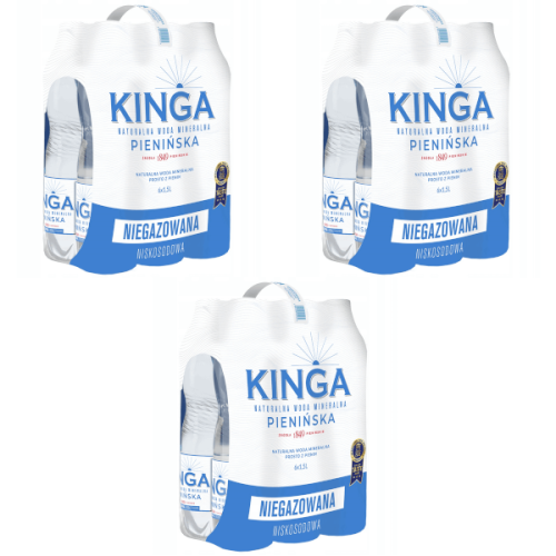 Woda mineralna Kinga Pienińska niegazowana 1,5l - 18 butelek - sklep jedzpij