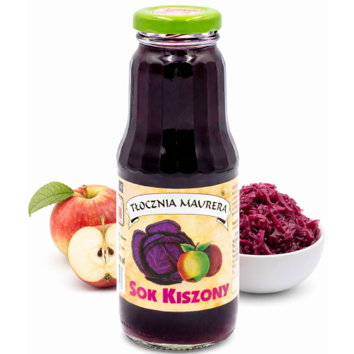 Sok tłoczony kiszony z czerwonej kapusty i jabłek 300ml