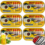  Sardynki w Oleju z chili Sardynka 125g w Puszce 6 sztuk