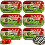  Sardynki w Sosie pomidorowym Sardynka 125g w Puszce 6 sztuk