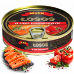 ŁOSOŚ W SOSIE POMIDOROWYM | ŁOSOŚ KONSERWA RYBNA | AROMATYCZNA RYBA