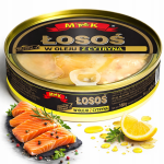 ŁOSOŚ W OLEJU Z CYTRYNĄ | ŁOSOŚ KONSERWA RYBNA | AROMATYCZNA RYBA
