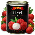 Liczi w syropie 567g MK | Owoce Liczi zanurzone w syropie M&K