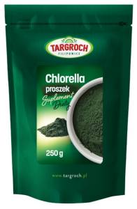 CHLORELLA PROSZEK 250g TARGROCH - OCZYSZCZANIE ODPORNOŚĆ 