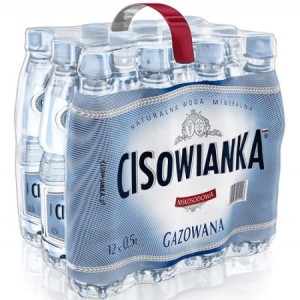 Woda Cisowianka gazowana 0,5l - 12 butelek