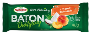 Baton daktylowy z kokosem i morelami 40g Targroch