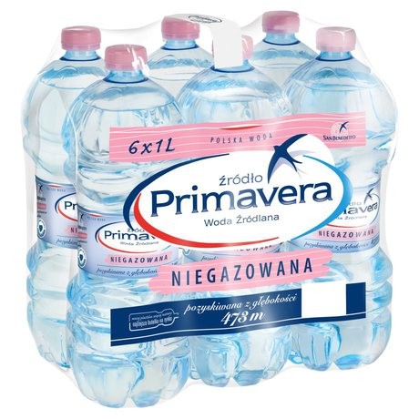 Primavera woda niegazowana 1l pakiet 24 butelki