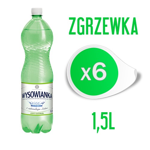WYSOWIANKA Z JODEM 1,5l LEKKI GAZ (zgrzewka - 6 butelek) - Sklep jedzpij.pl