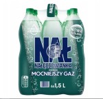 Woda mineralna Nałęczowianka mocno gazowana 1,5l - 6 butelek kaucja