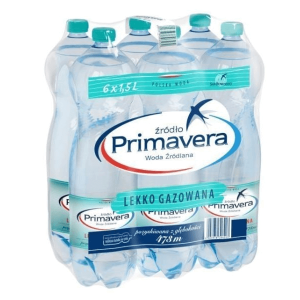 Woda Primavera lekko gazowana 1,5l - 6 butelek kaucja