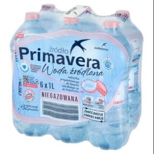 Woda Primavera niegazowana 1l - zgrzewka 6 sztuk