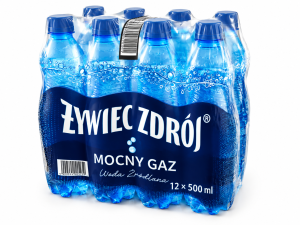 Woda źródlana Żywiec Zdrój mocny gaz 0,5lx12 butelek