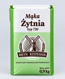 Mąka żytnia typ 720 torebka 0,9kg Rzepiennik