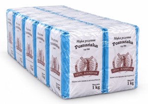 Mąka pszenna poznańska typ 500 (10x1kg) Młyn Rzepiennik