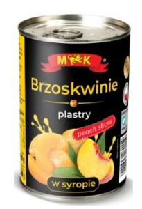 Brzoskwinie plastry w syropie M&K 420g