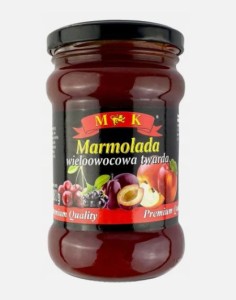 Marmolada wieloowocowa twarda M&K 380g