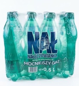 Woda mineralna Nałęczowianka mocniejszy gaz 0,5l - 12 butelek