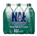 Woda mineralna Nałęczowianka mocniejszy gaz 1l - 6 butelek 
