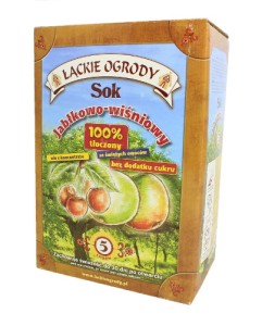 Sok jabłkowo-wiśniowy 5l łąckie ogrody (tłocznia maurer)